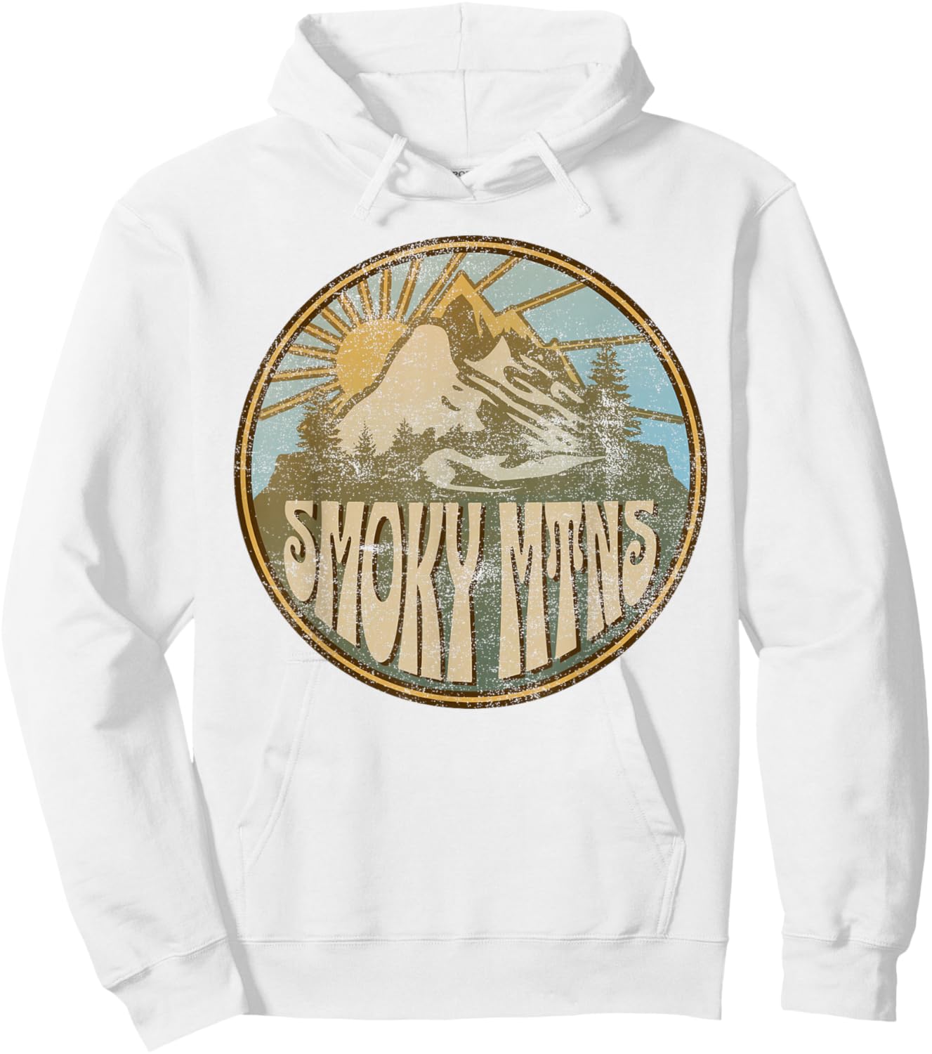 Smoky Mountains Tennessee Nature Mountains Hiking Outdoors Hoodie - Hoodie | White