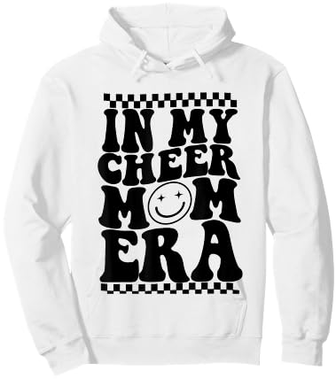 In My Cheer Mom Era Trendy Cheerleading Football Mom Life Hoodie - Hoodie | White