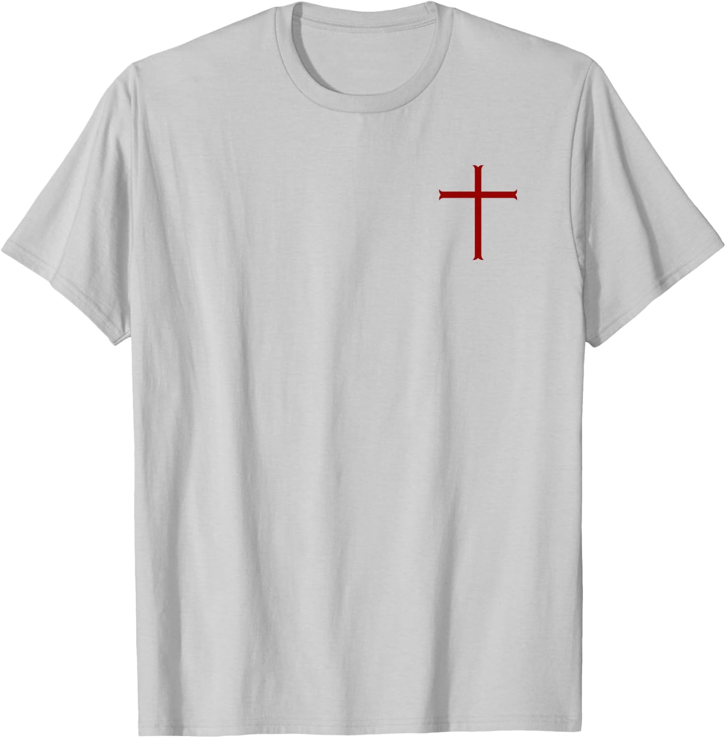 Knights Templar Oath - Christian Cross T-Shirt - T-Shirt | Ash