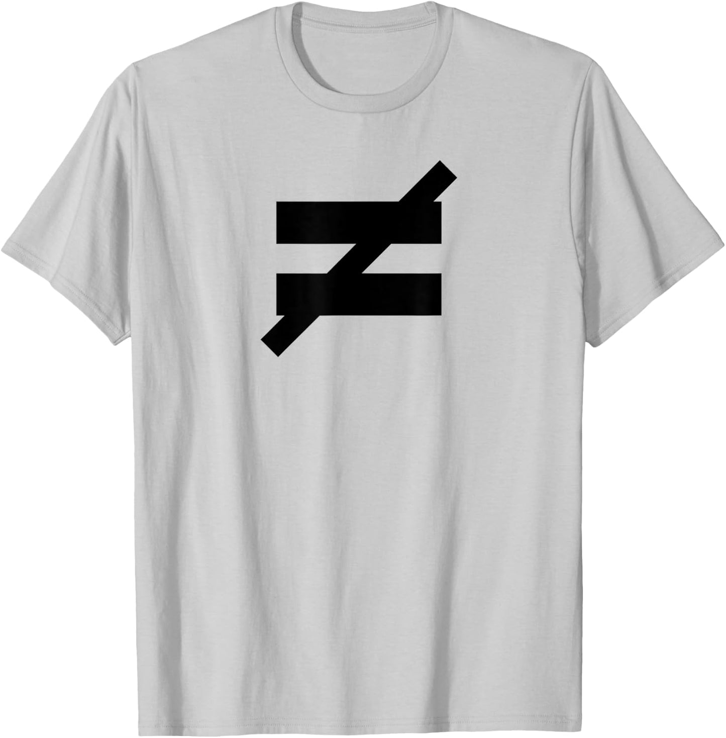 Not Equal - Sign T-Shirt - T-Shirt | Ash