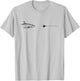 Graphic Fly Fishing Hook Line - Fish Bonefish T-Shirt - T-Shirt | Ash
