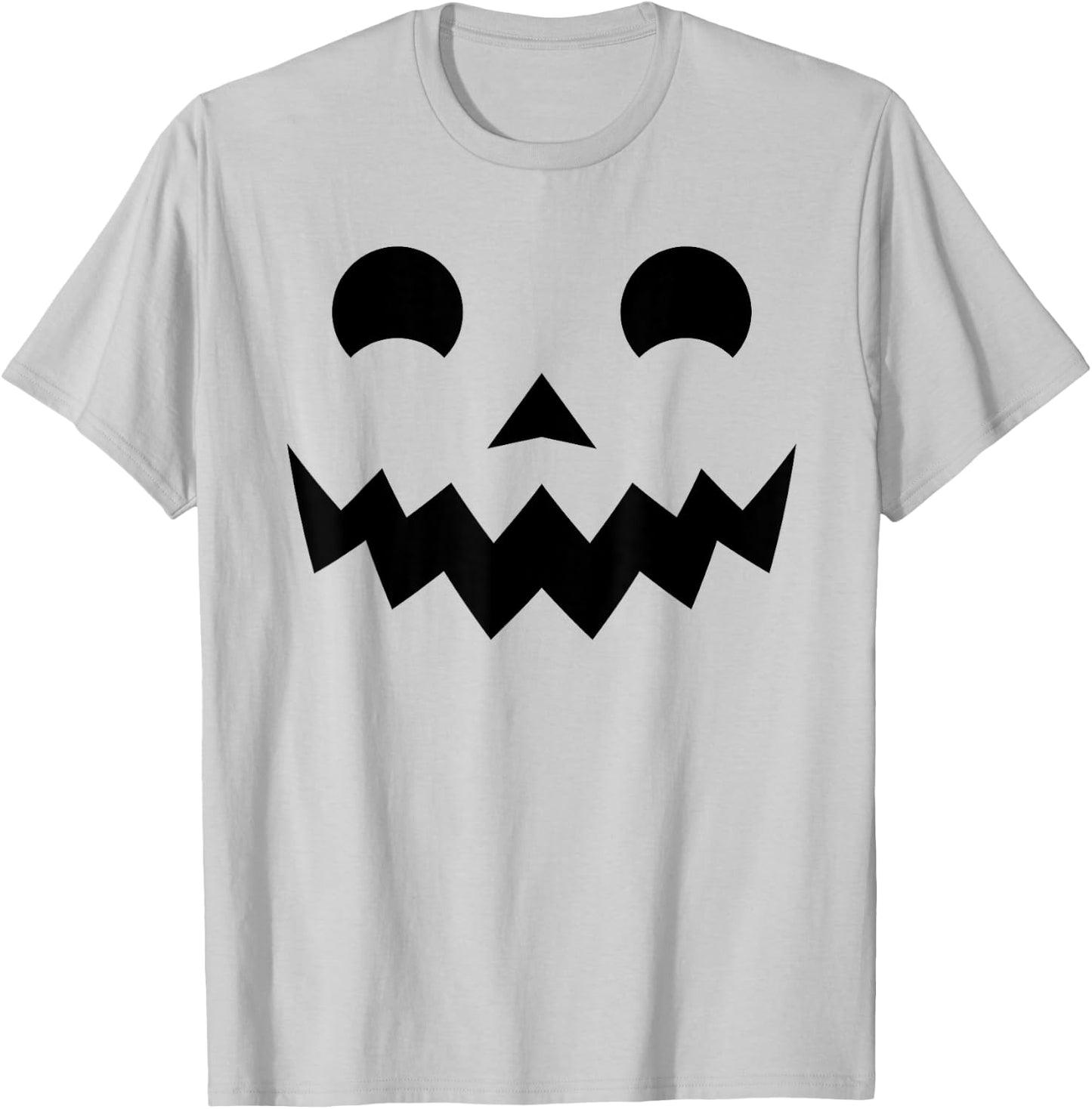 Jack O Lantern Jackolantern Pumpkin Face Funny Halloween T-Shirt - T-Shirt | Ash