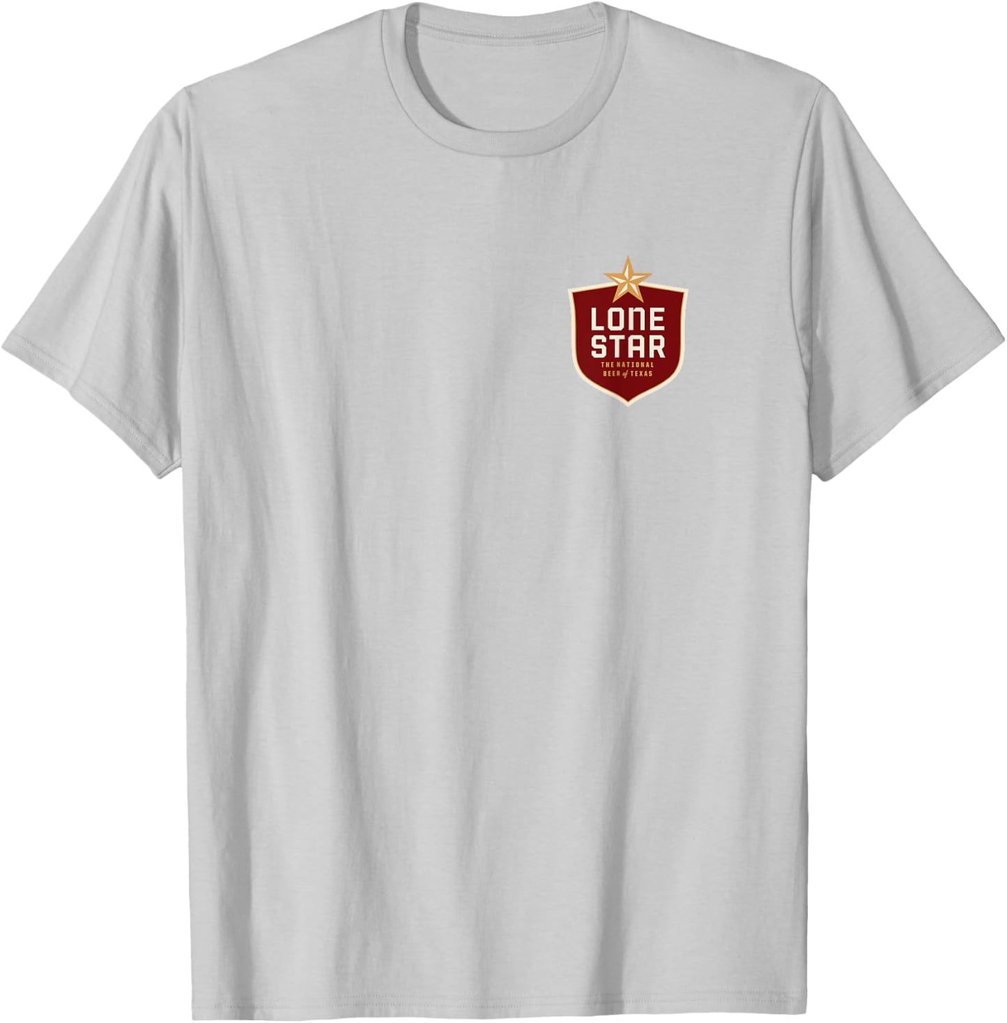 Texas Lone Star Beer Patch T-Shirt - T-Shirt | Ash