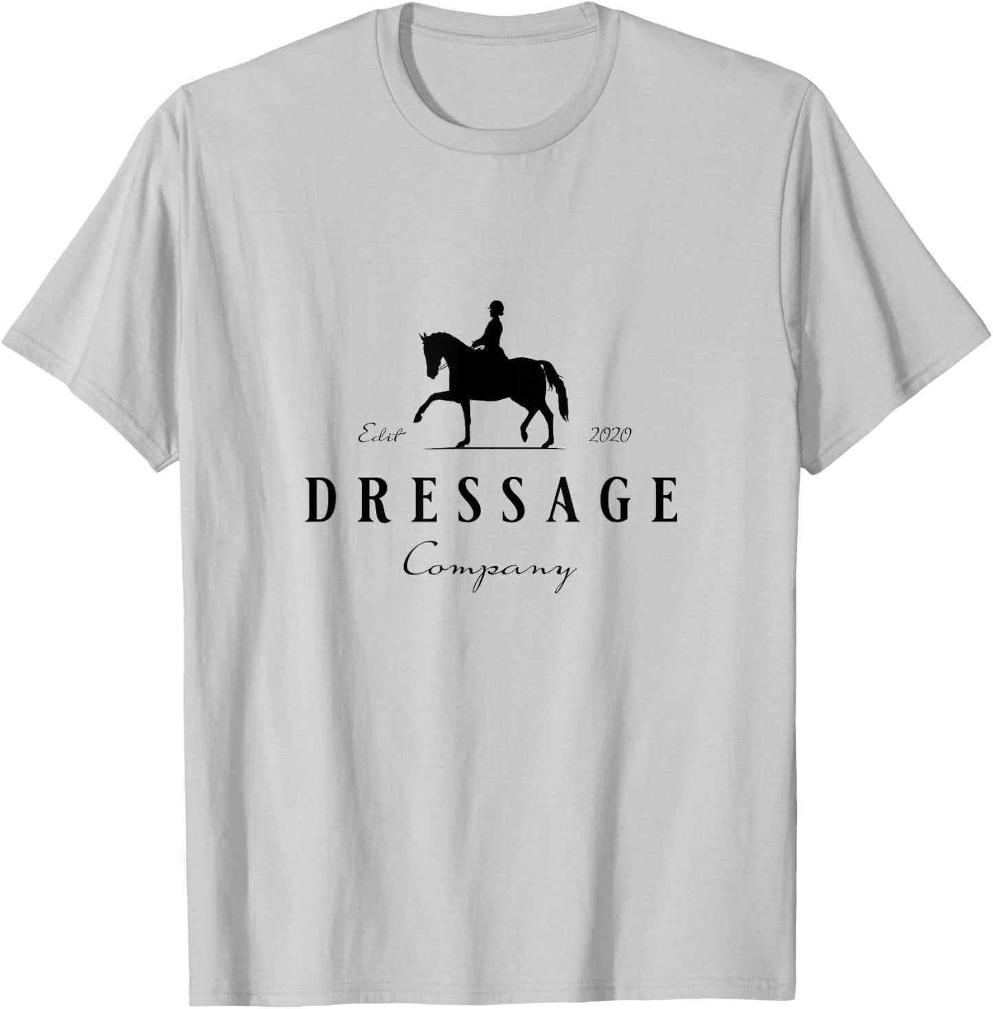 Dressur Pferd mit Dressurreiterin - Dressage Grey Horse Dressage Rider T-Shirt - T-Shirt | Ash