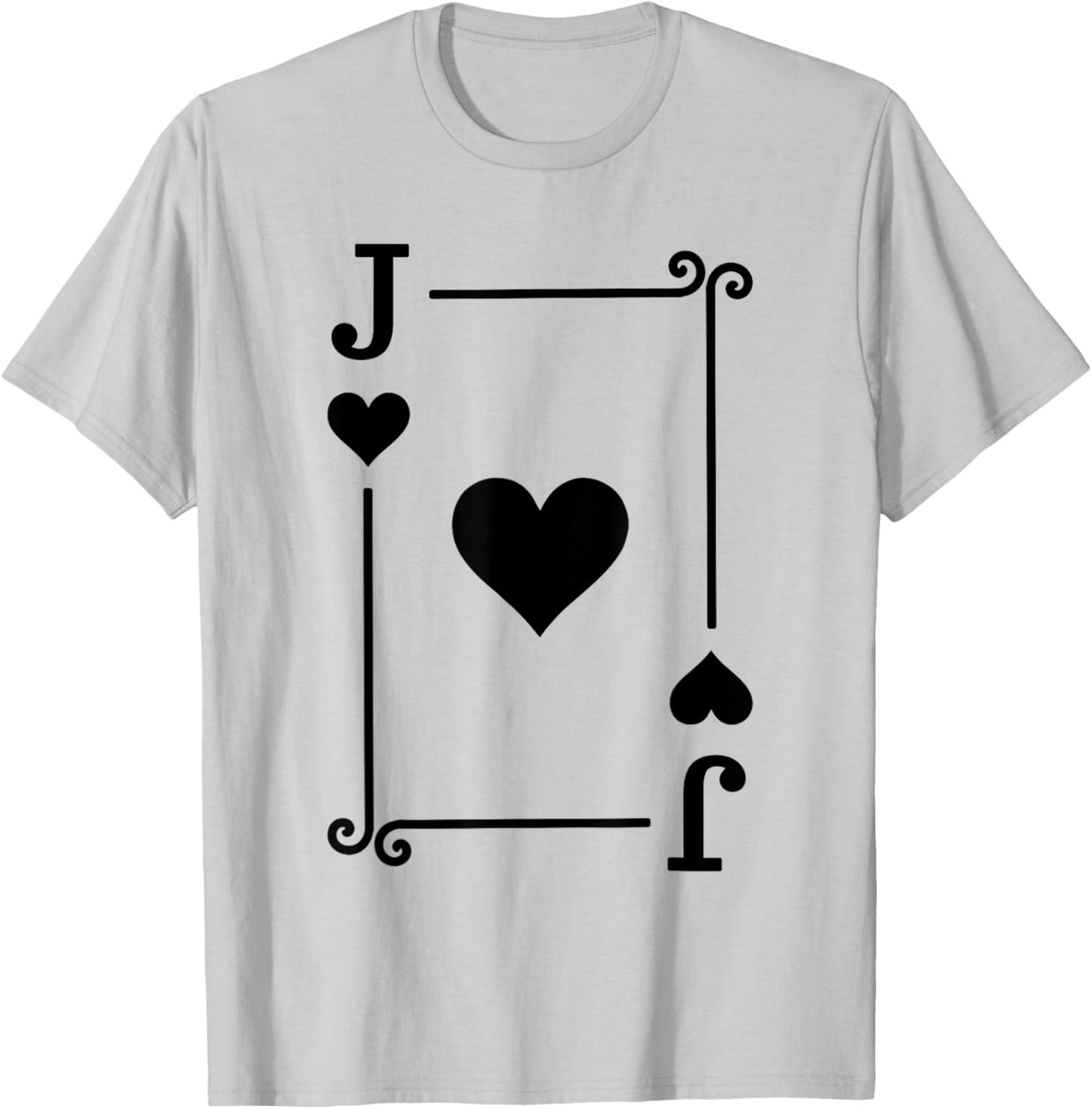 Playing Cards Costume - Jack Card - Jack of Hearts T-Shirt - T-Shirt | Ash