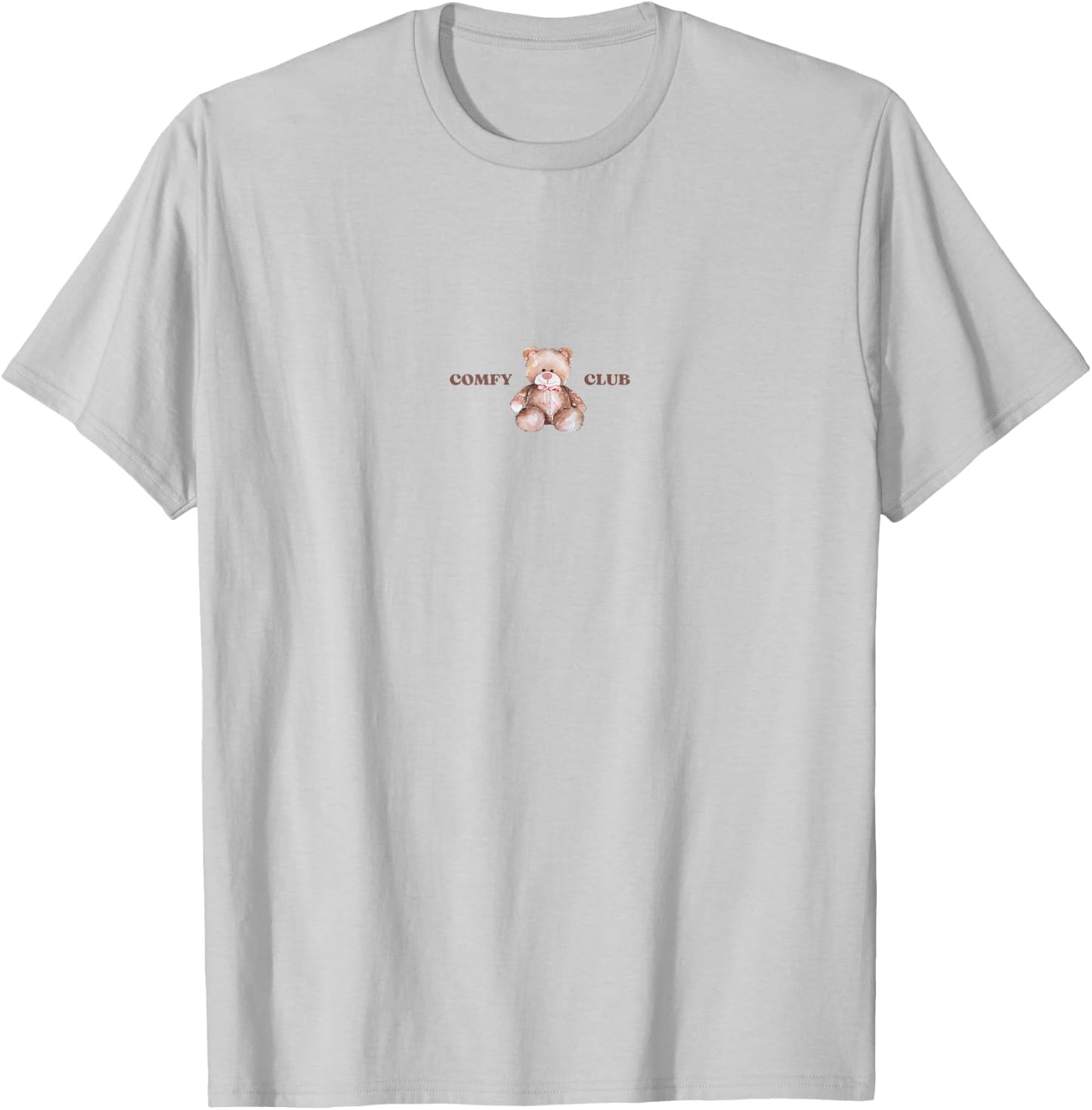 COMFY CLUB teddy bear graphic T-Shirt - T-Shirt | Ash