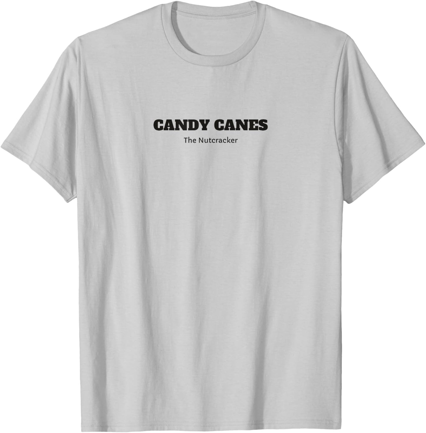 CANDY CANES HOOPS NUTCRACKER Christmas Ballet Dancer Graphic T-Shirt - T-Shirt | Ash