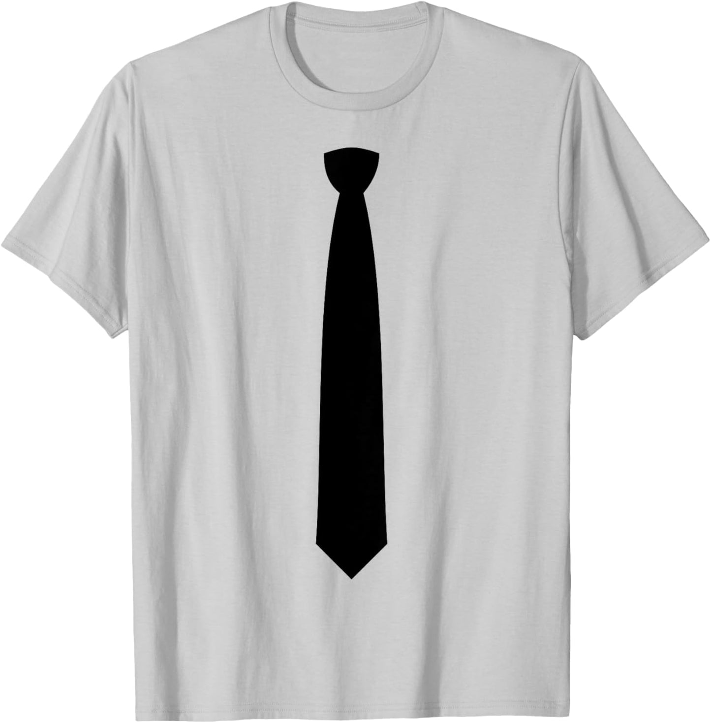 Tie Printed Fake Suit Shirt Tie Funny Dressed T-Shirt - T-Shirt | Ash