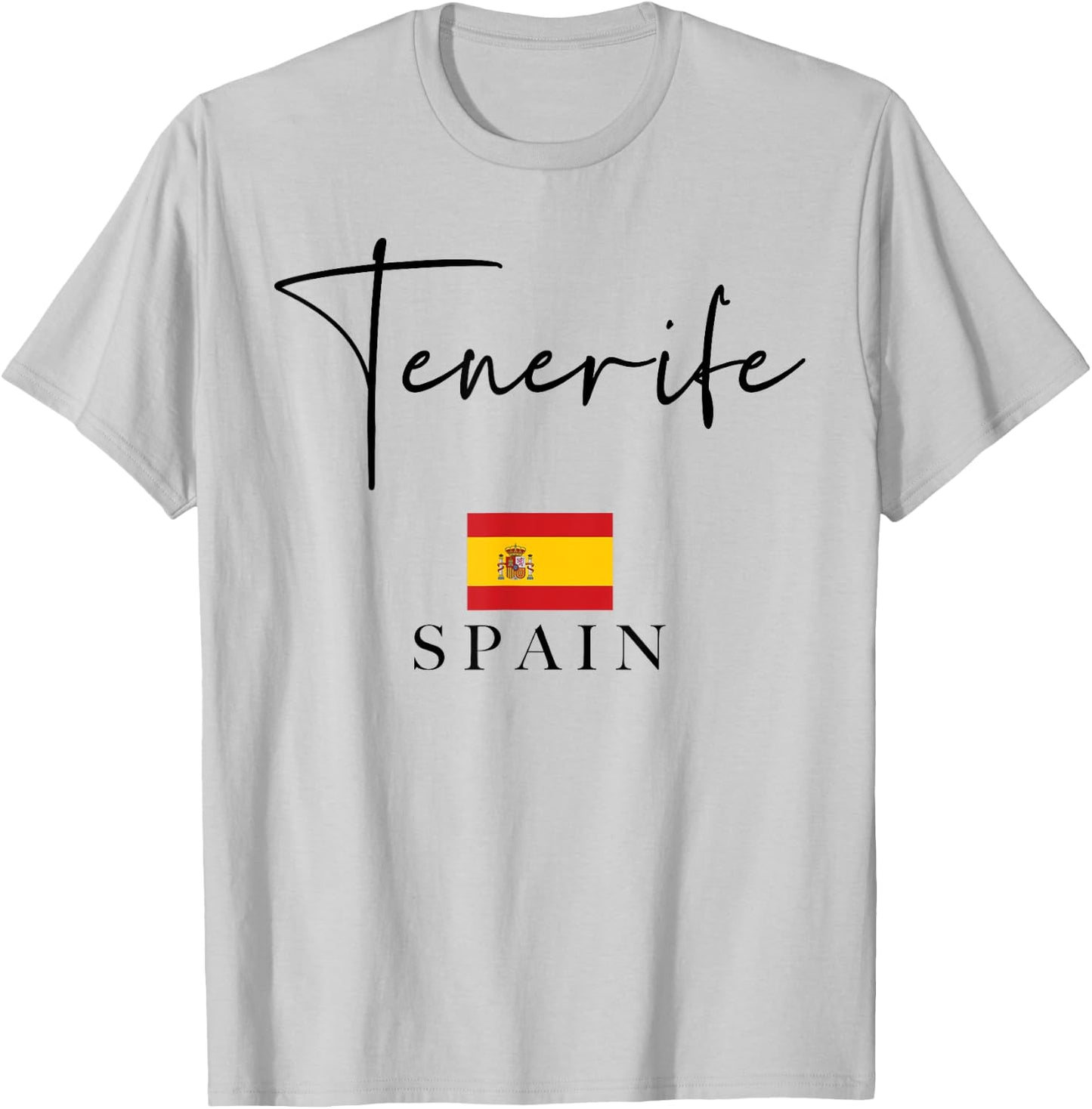Canary Islands Flag Vacation - Island Tenerife T-Shirt - T-Shirt | Ash