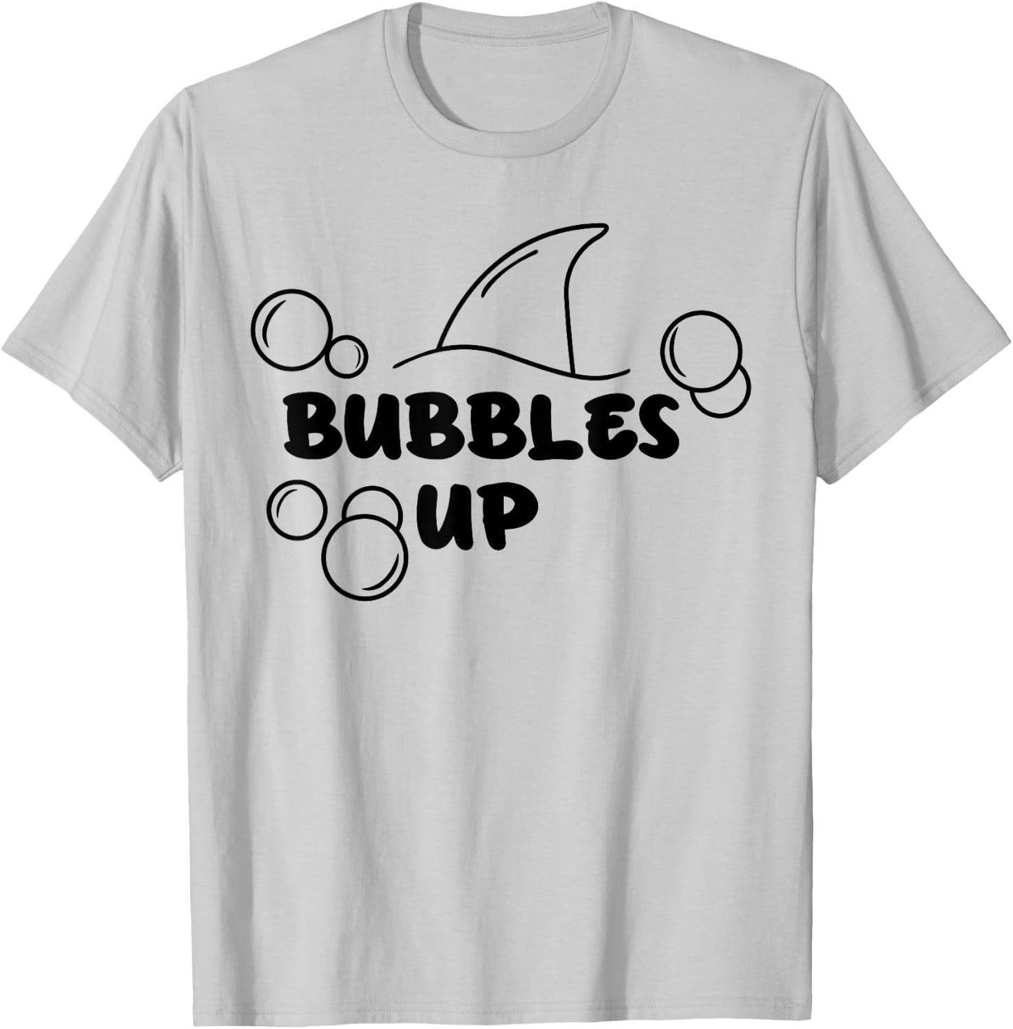 Shark Bubbles Up T-Shirt - T-Shirt | Ash