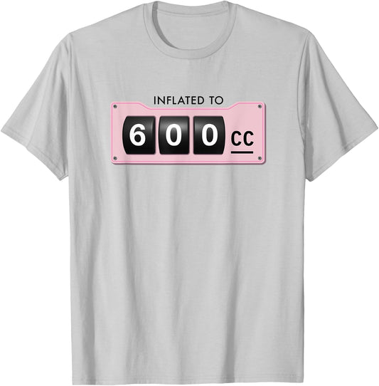 Breast Implants 600cc Breast Augmentation Big Boobs T-Shirt - T-Shirt | Ash