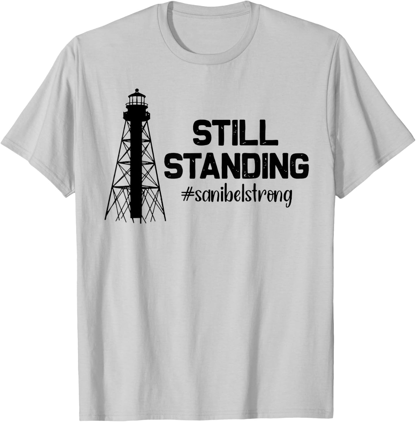 Still Standing Sanibel Strong Florida Hurricane Relief T-Shirt - T-Shirt | Ash