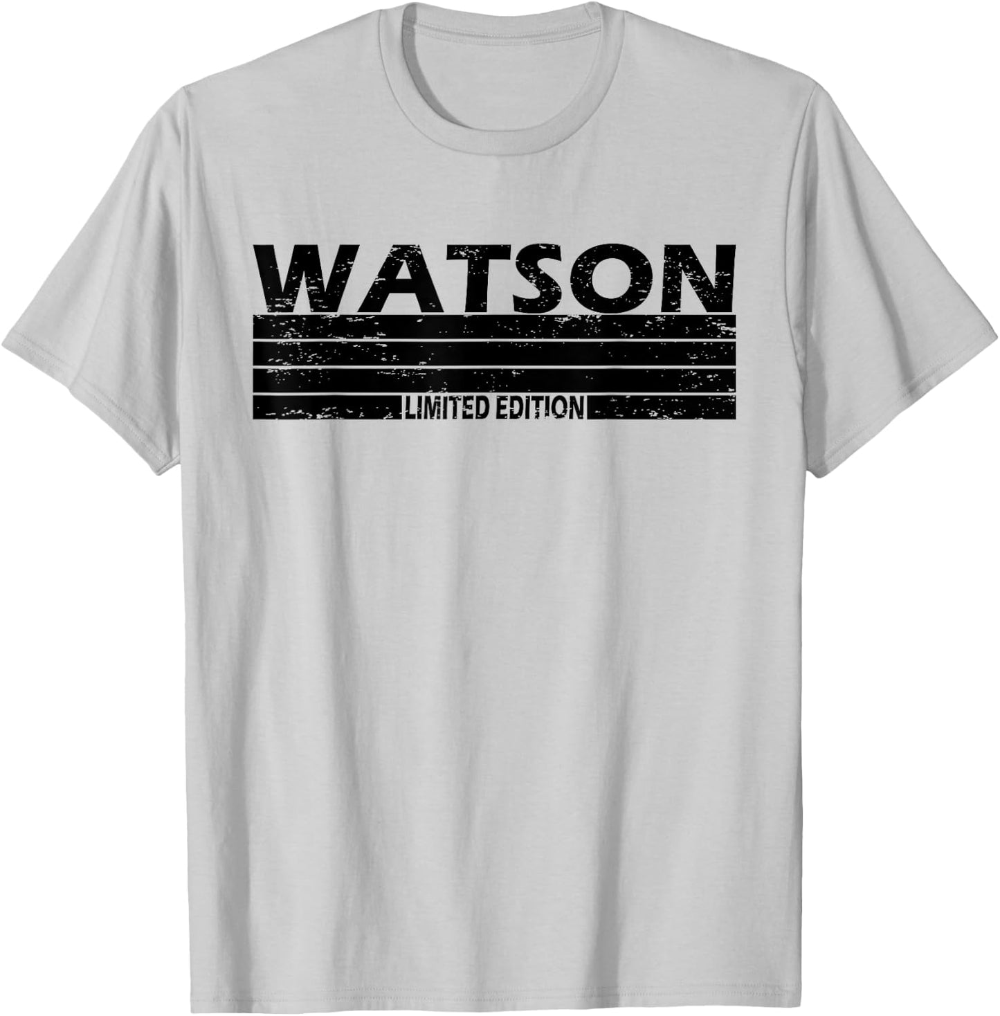 Watson Surname Limited Edition Retro Vintage Style Sunset T-Shirt - T-Shirt | Ash