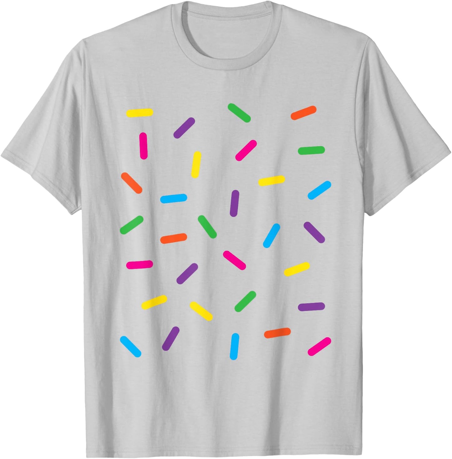 Funny Ice Cream Rainbow Sprinkles Jimmies Halloween Costume Men Women Kids T-Shirt - T-Shirt | Ash