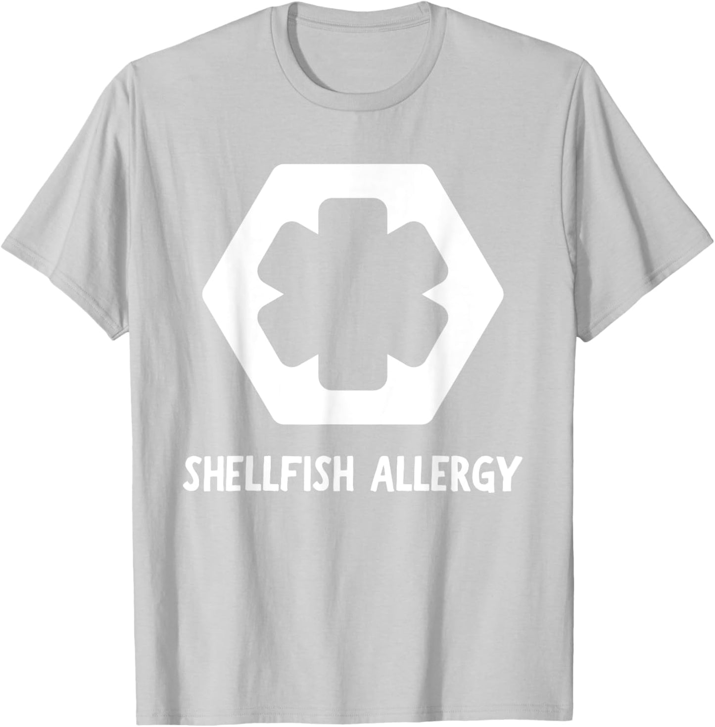 Shellfish Allergy Alert | Allergic T-Shirt - T-Shirt | Ash