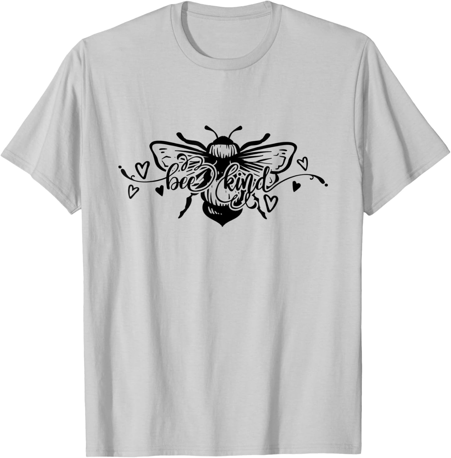 Bee Kind Wholesome Graphic T-Shirt - T-Shirt | Ash