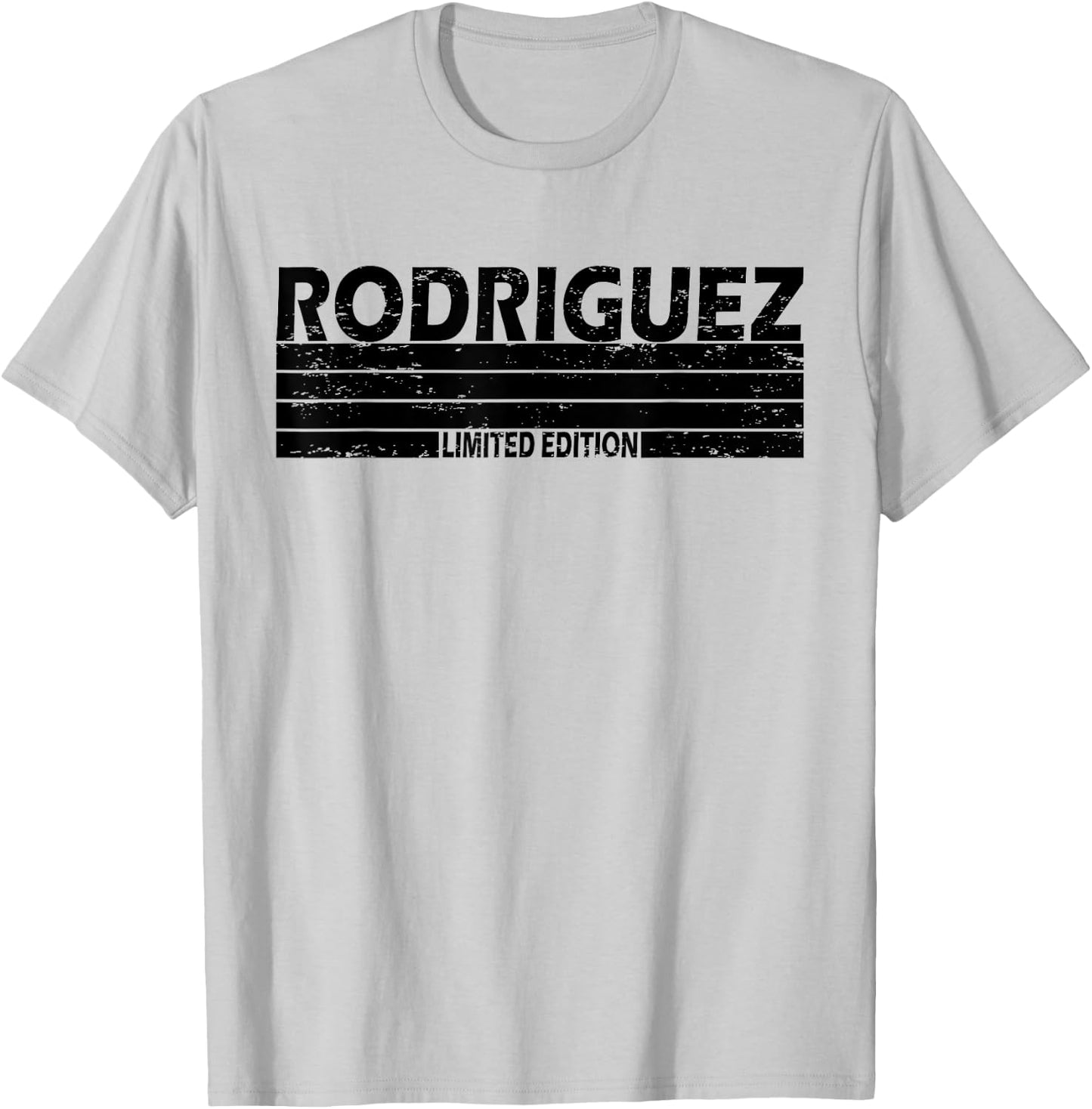 Rodriguez Surname Limited Edition Retro Vintage Style Sunset T-Shirt - T-Shirt | Ash