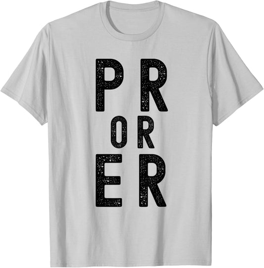 PR Or Er cool Weightlifting Bodybuilding Fitness Gym T-Shirt - T-Shirt | Ash