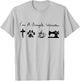 I'm A Simple Woman Jesus Dogs Cats Coffee Sewing Quilting T-Shirt - T-Shirt | Ash