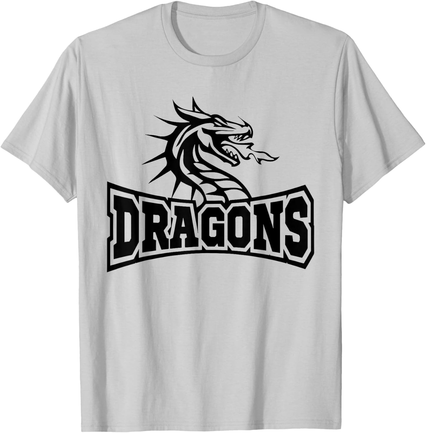 Dragon Teacher Student School Sports Fan Team Spirit T-Shirt - T-Shirt | Ash