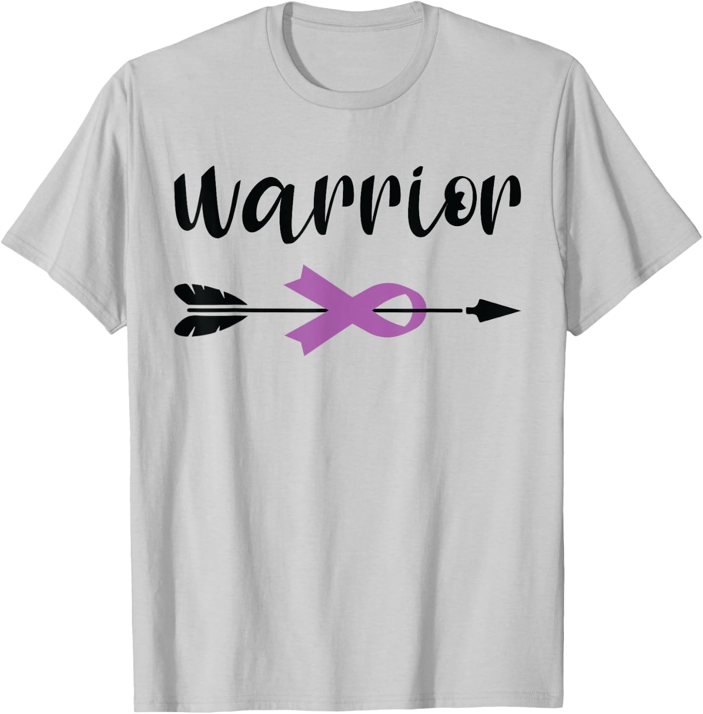 Warrior Cancer Support - Ribbon Leiomyosarcoma Awareness T-Shirt - T-Shirt | Ash