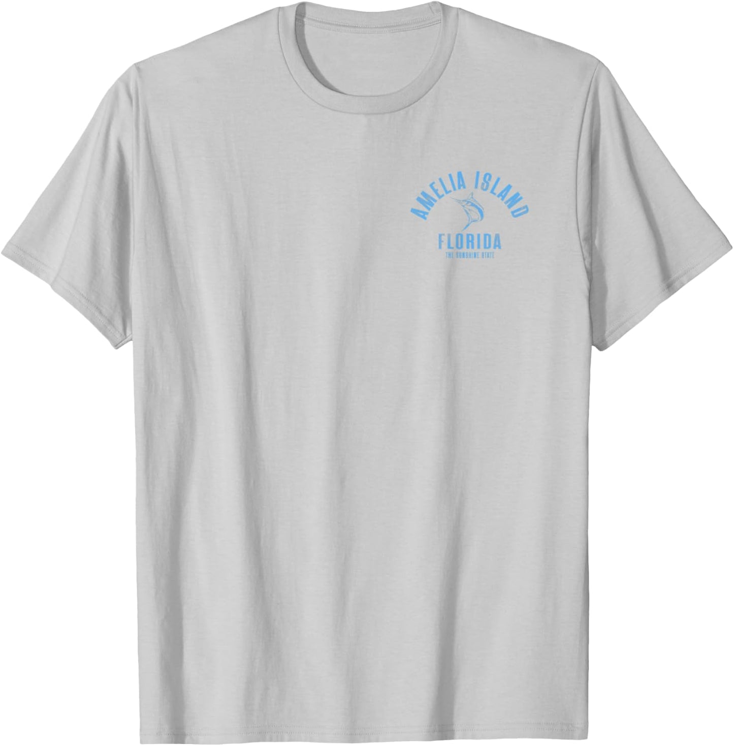 Amelia Island Florida Beach FL Vintage Beach Front & Back T-Shirt - T-Shirt | Ash