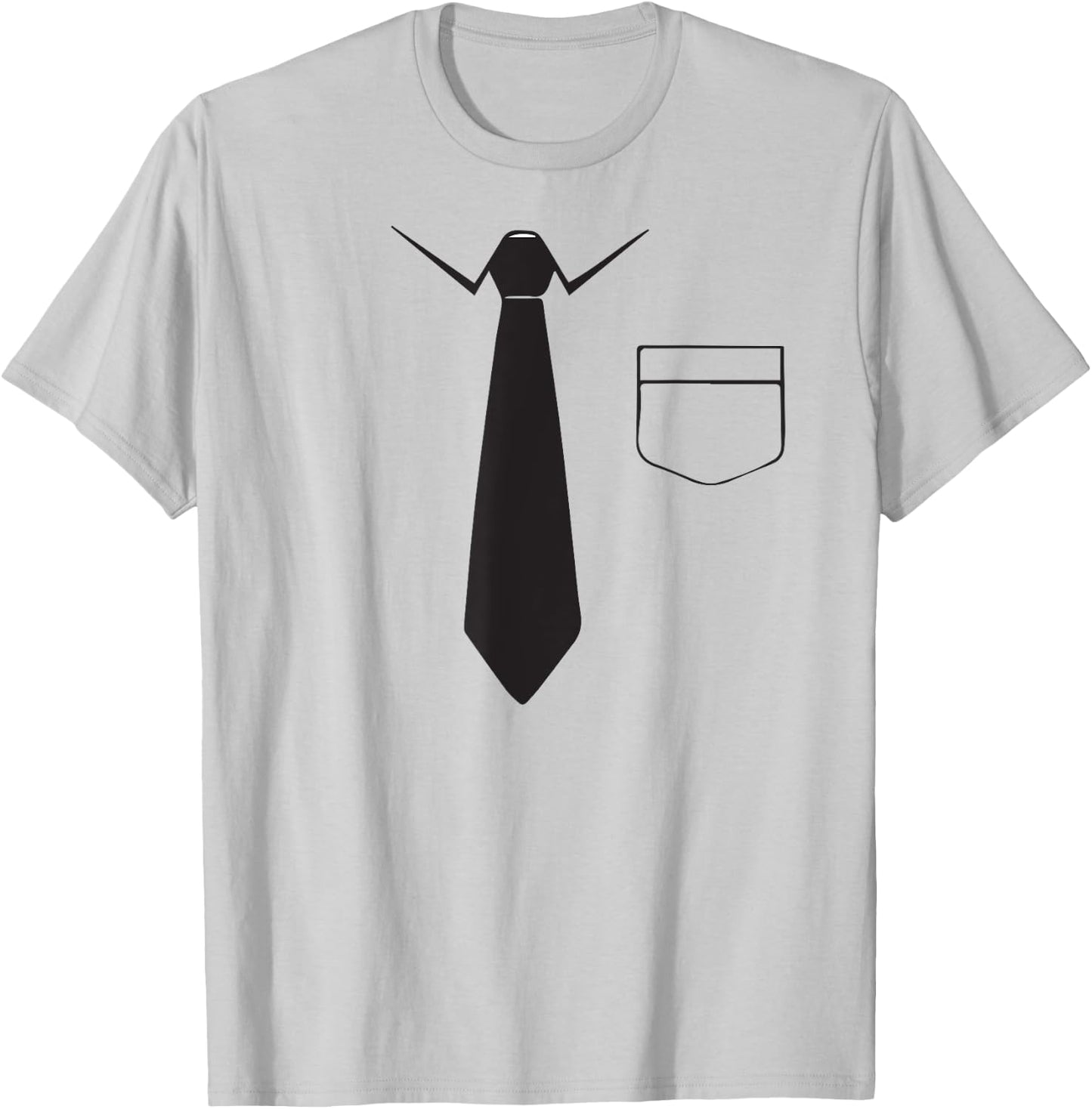 Black Tie and Pocket Men's Great costume weddings Halloween T-Shirt - T-Shirt | Ash
