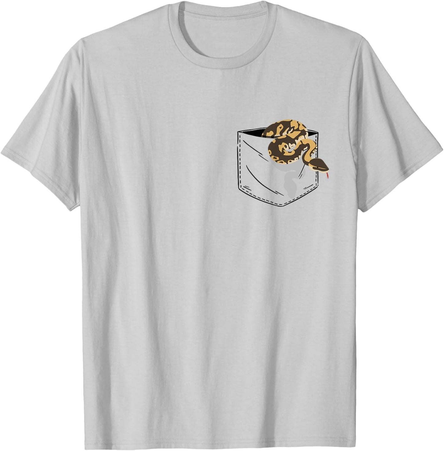 Snake In Pocket - Python T-Shirt - T-Shirt | Ash