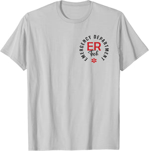 Emergency Department Tech Emergency Room Tech ER Tech T-Shirt - T-Shirt | Ash