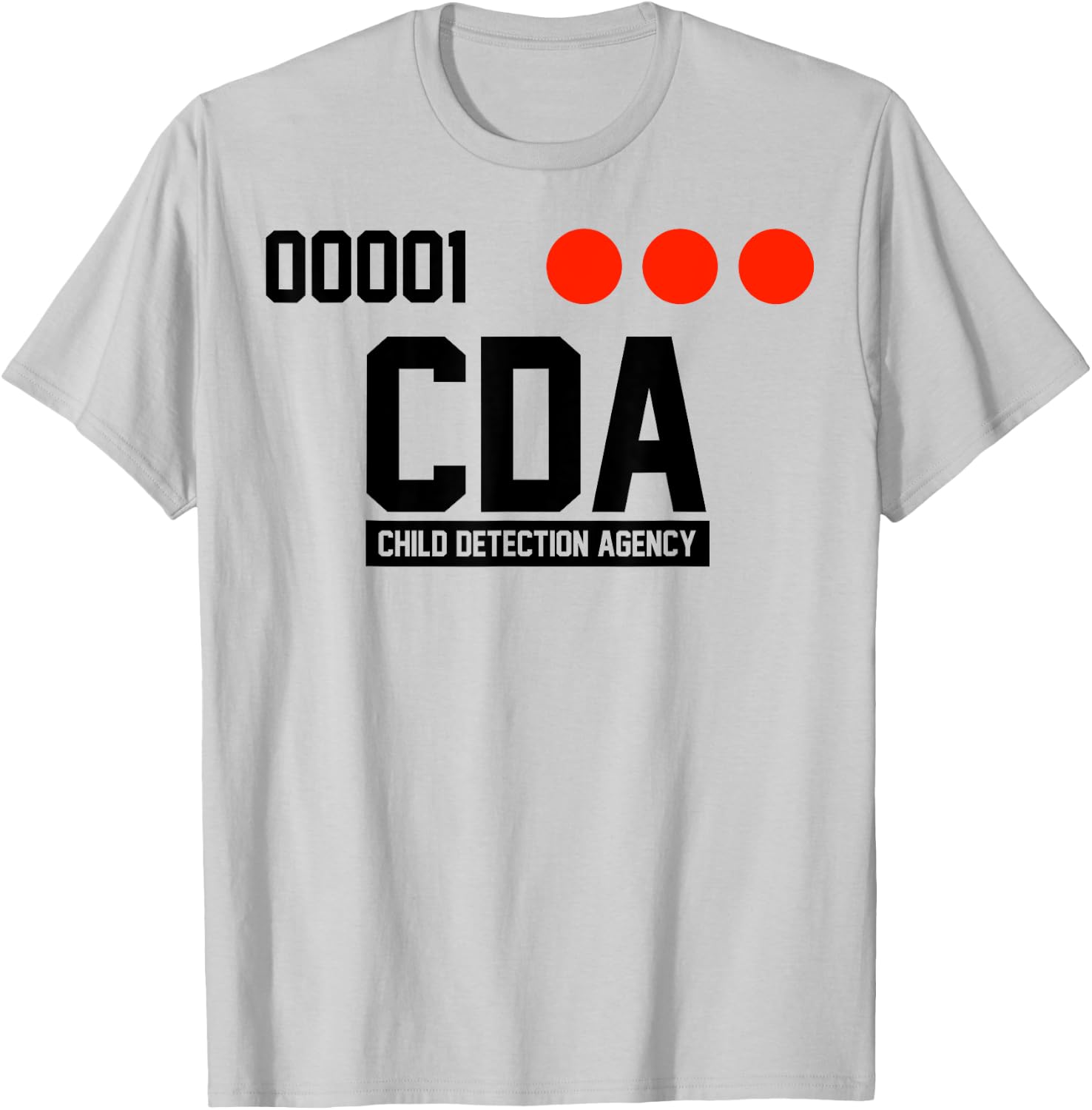 C D A Child Detection Agency T-Shirt - T-Shirt | Ash
