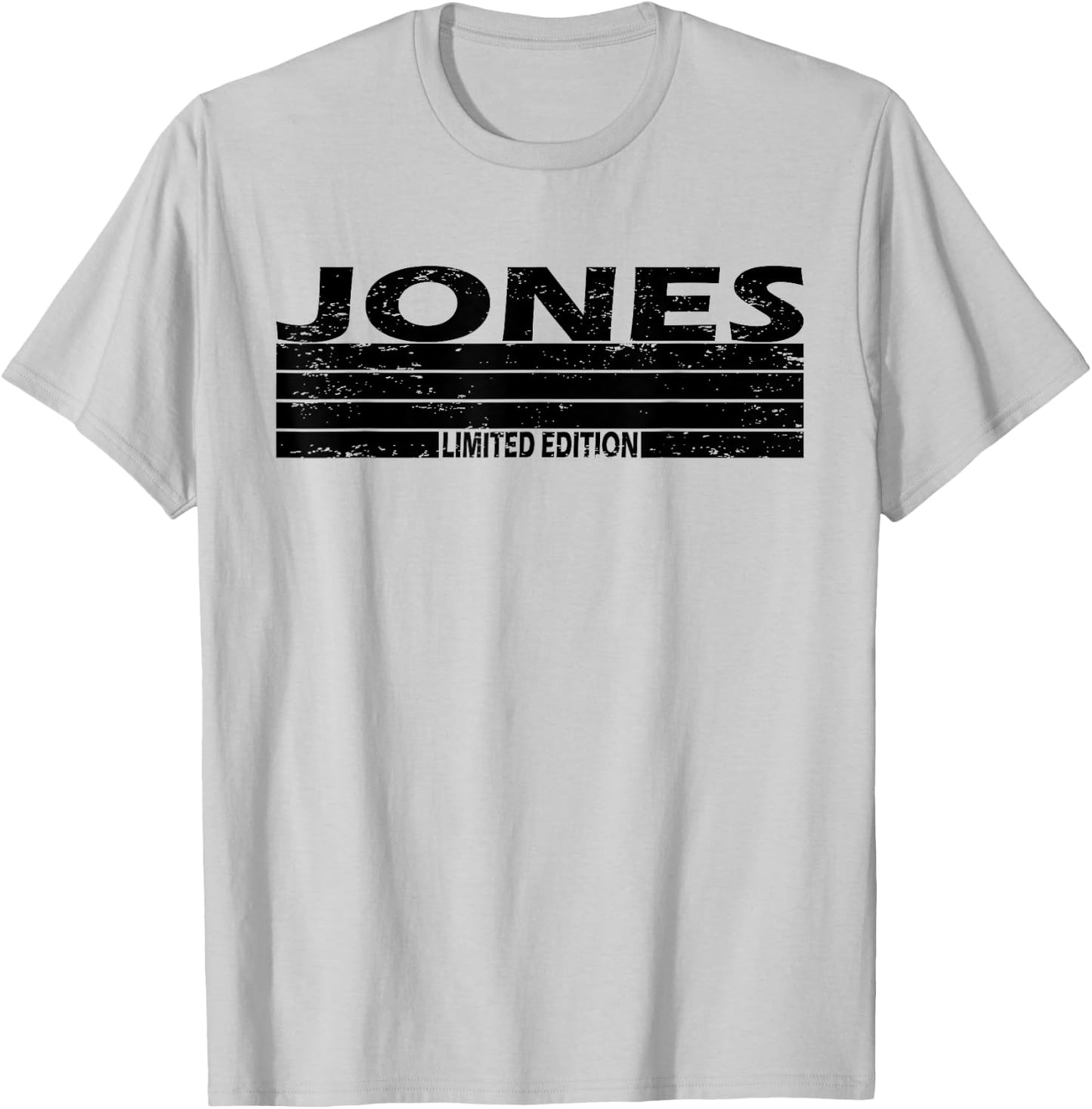 Jones Surname Limited Edition Retro Vintage Style Sunset T-Shirt - T-Shirt | Ash