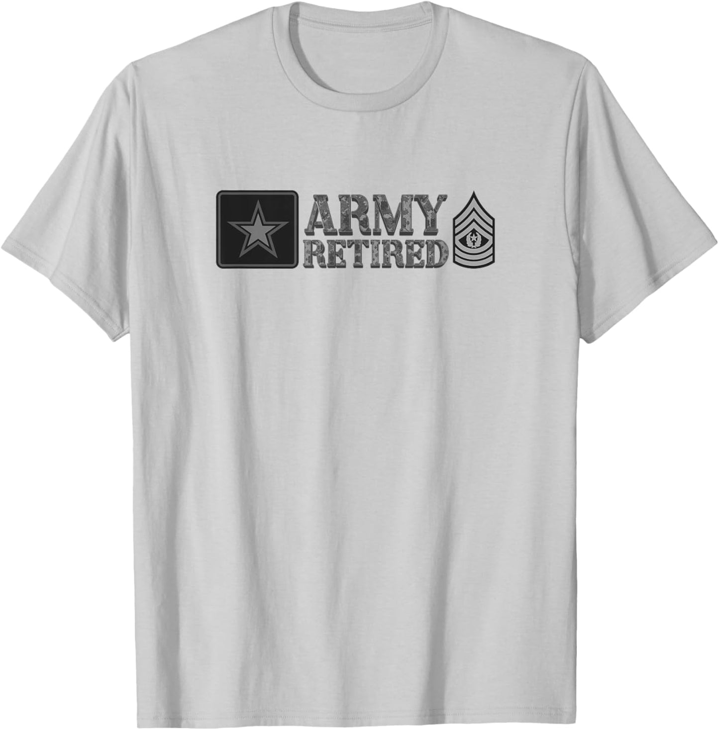Army Command Sergeant Major (CSM) Retired T-Shirt - T-Shirt | Ash