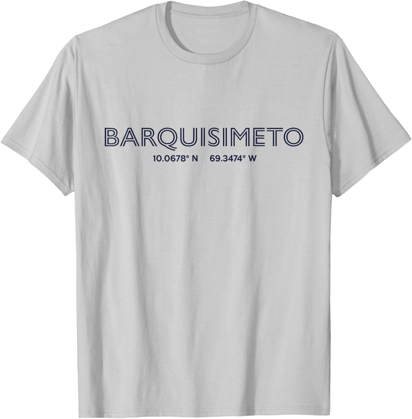 Venezuela City Coordinates - Barquisimeto T-Shirt - T-Shirt | Ash