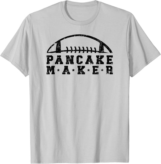 Pancake Maker Football Lineman Football Offensive Lineman T-Shirt - T-Shirt | Ash