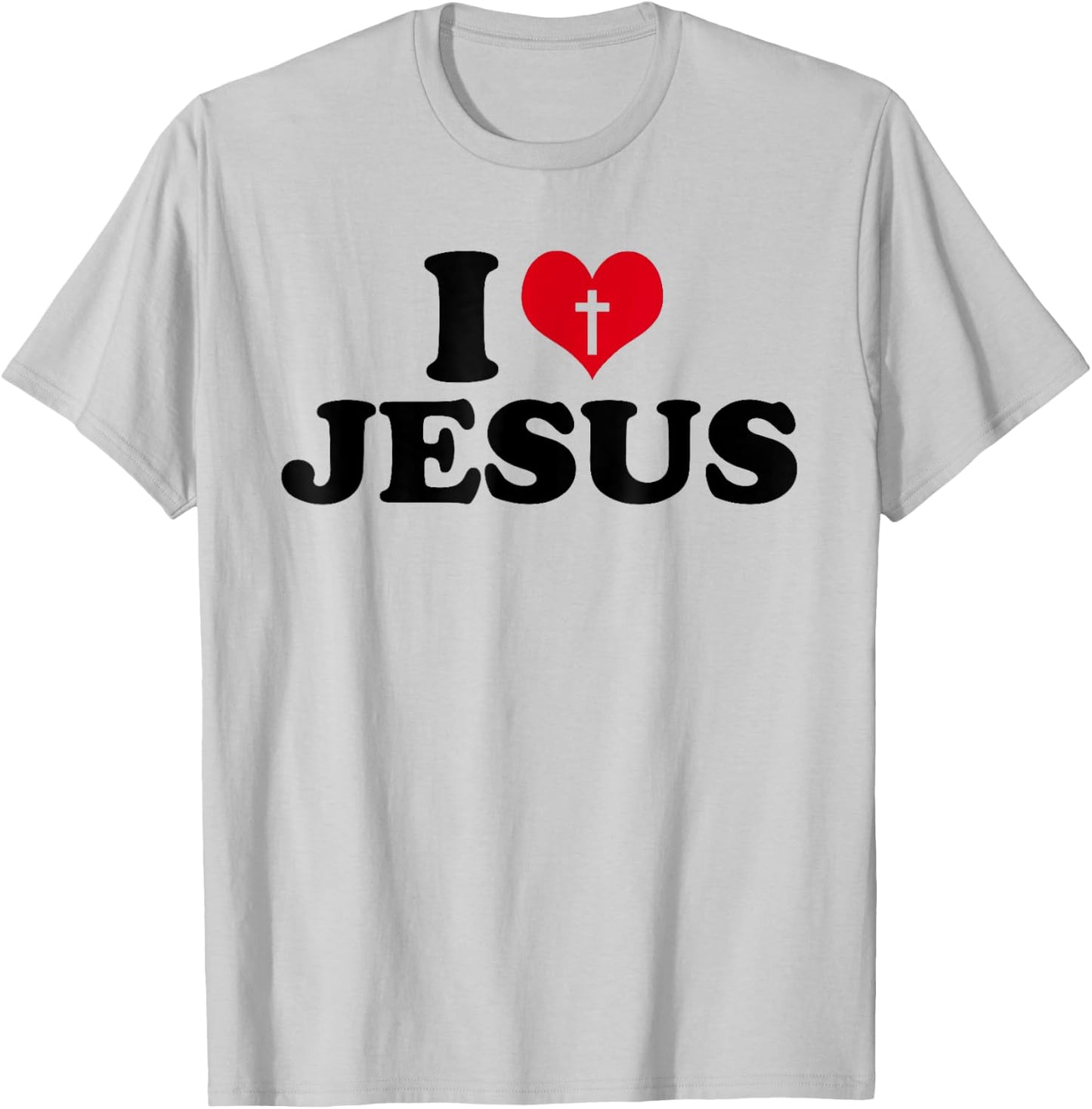 I love Jesus , I heart Jesus T-Shirt - T-Shirt | Ash