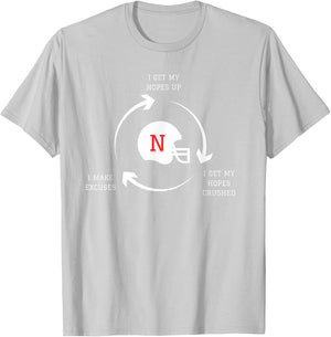 Funny Nebraska | Funny Football Tailgating | Nebraska Joke T-Shirt - T-Shirt | Ash