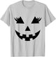 Jack O Lantern Face Pumpkin Eyelashes Hallowen Funny Costume T-Shirt - T-Shirt | Ash