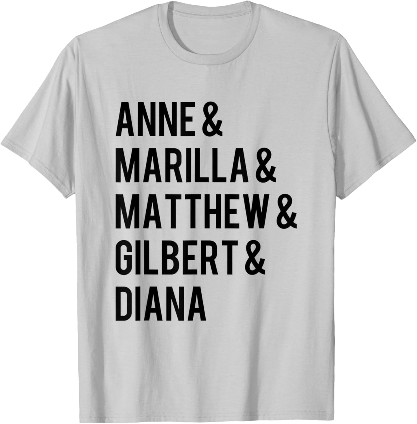 L.M. Montgomery Green Gables Favorite Characters T-Shirt - T-Shirt | Ash