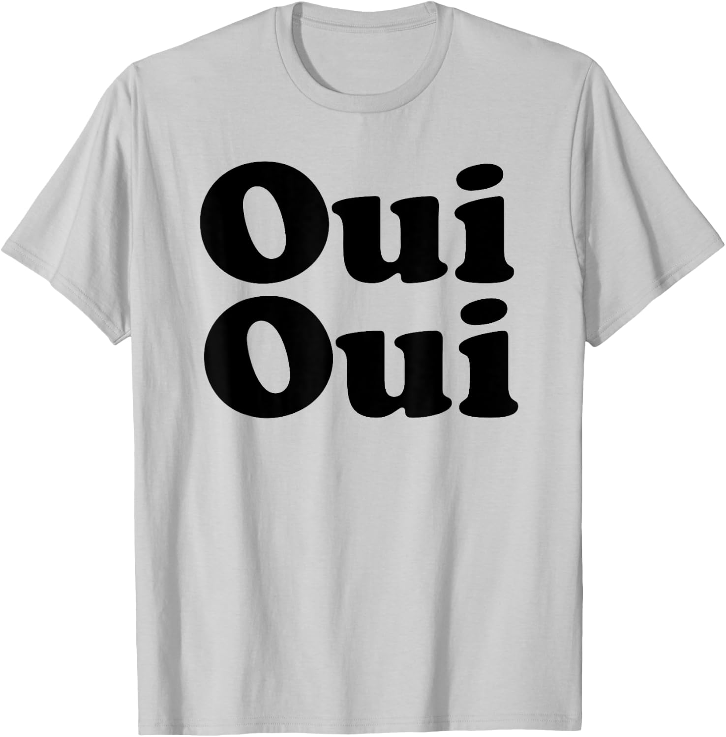 Oui Oui Blue Cotton Polyester , -Adults, -Kids, Short Sleeve, , Regular Fit, Small, Medium, 6, 16.5 T-Shirt - T-Shirt | Ash