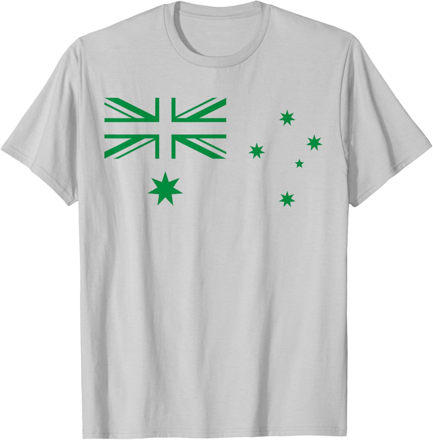 Australia Flag Green and Yellow Sports Athletic Jersey T-Shirt - T-Shirt | Ash