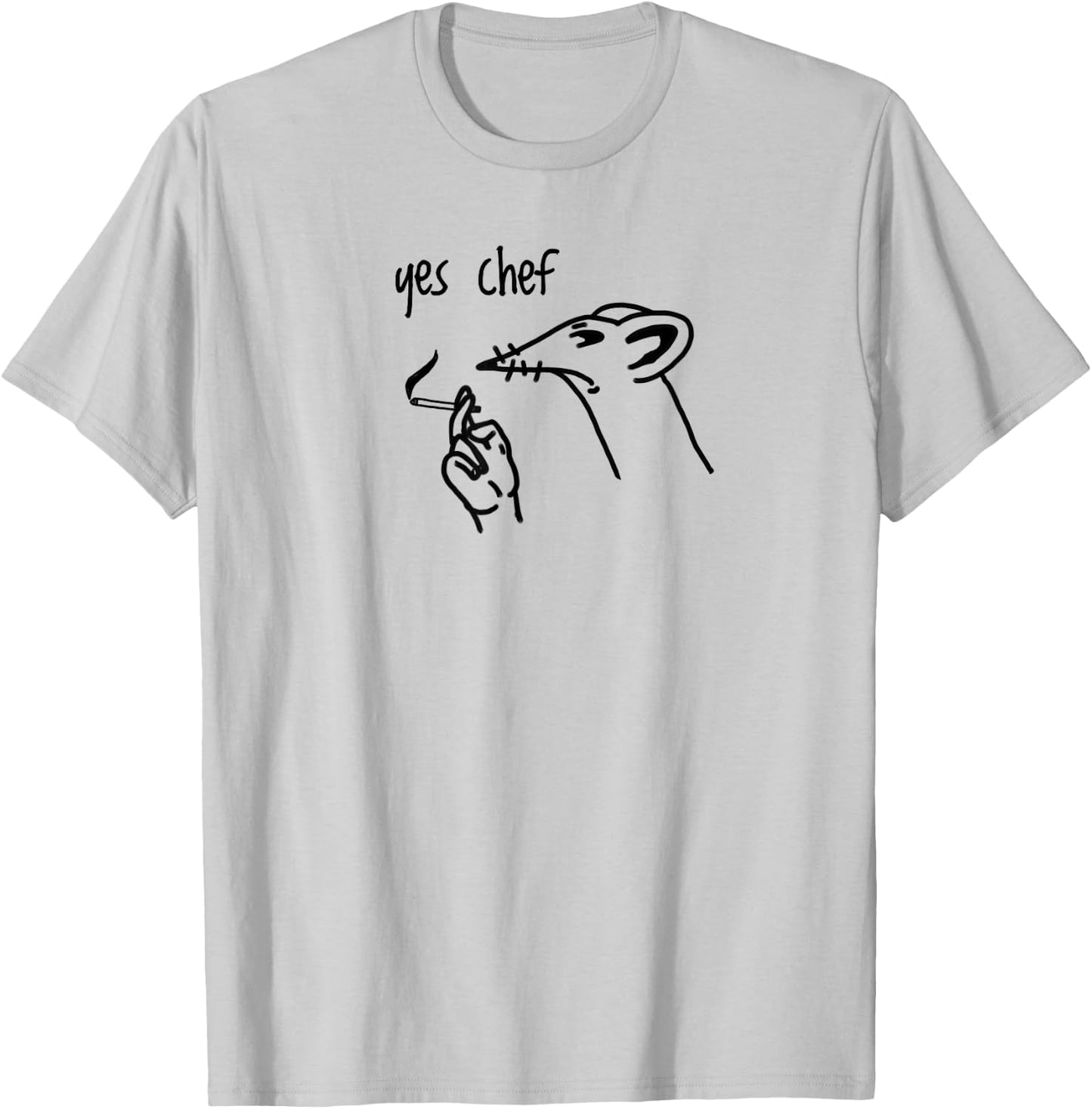 Yes Chef Stressed T-Shirt - T-Shirt | Ash