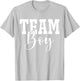 Team Boy Team Girl Blue Gender Reveal Party Matching Family T-Shirt - T-Shirt | Ash