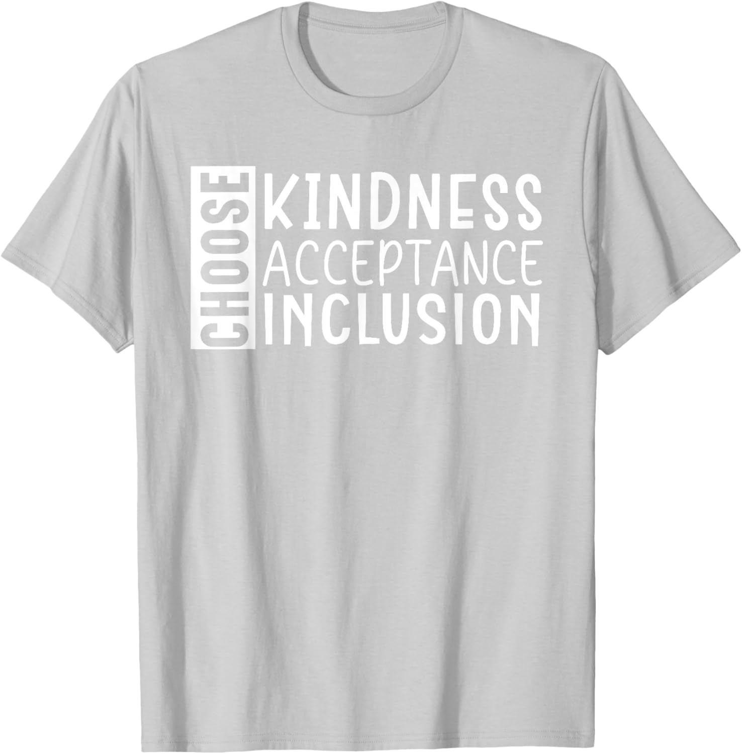 Choose Kindness Acceptance Inclusion Orange Day T-Shirt - T-Shirt | Ash