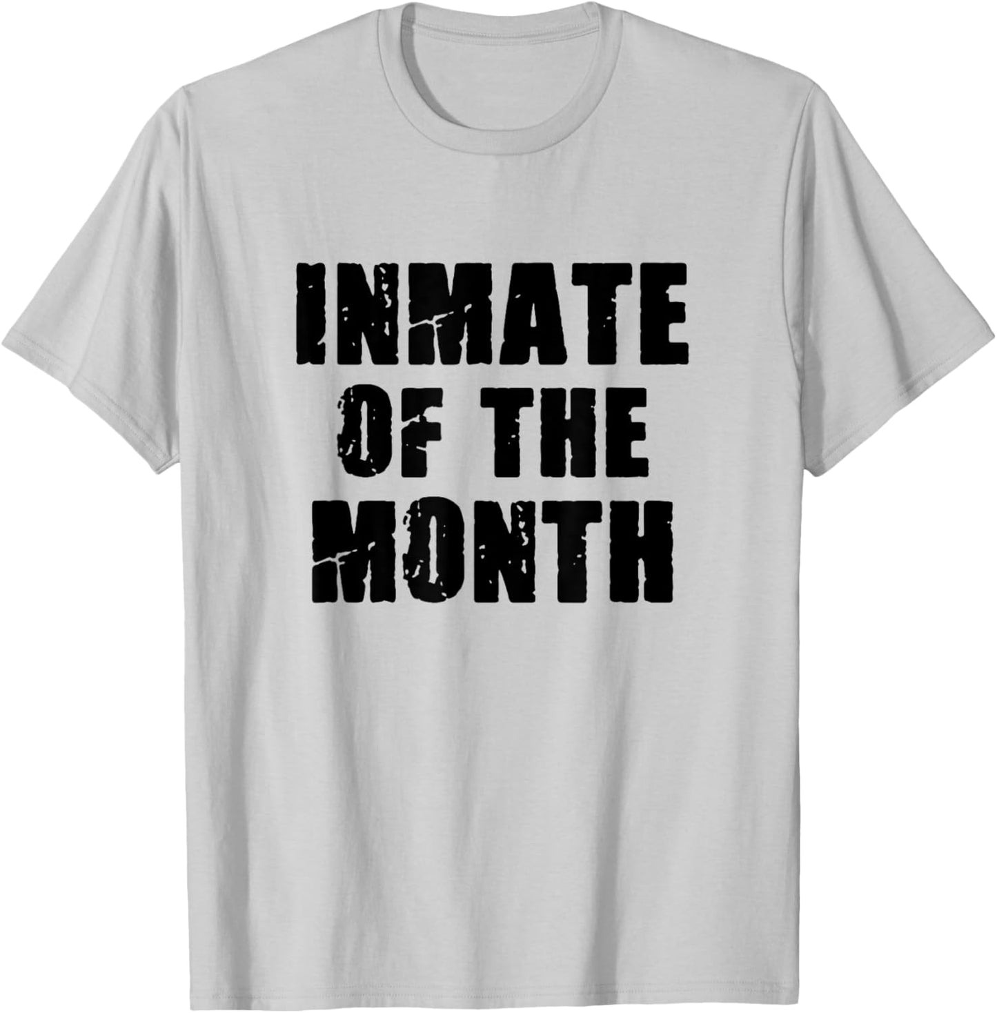 Prisoner Costume Prison Inmate of the Month County Jail T-Shirt - T-Shirt | Ash