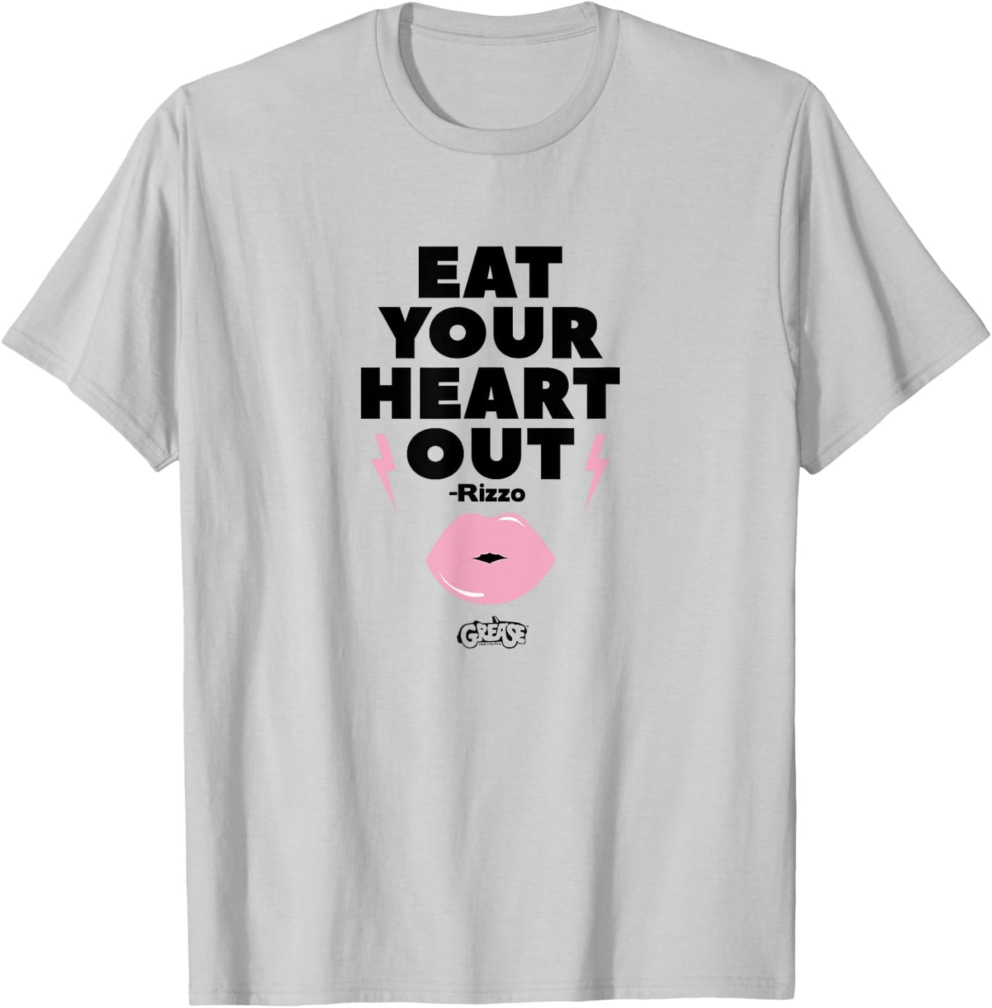 Grease - Rizzo Lips Eat Your Heart Out T-Shirt - T-Shirt | Ash