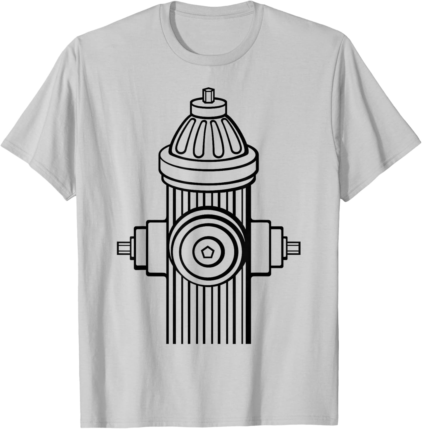 Fire Hydrant - Lazy Halloween Costume Firefighter Fireman T-Shirt - T-Shirt | Ash