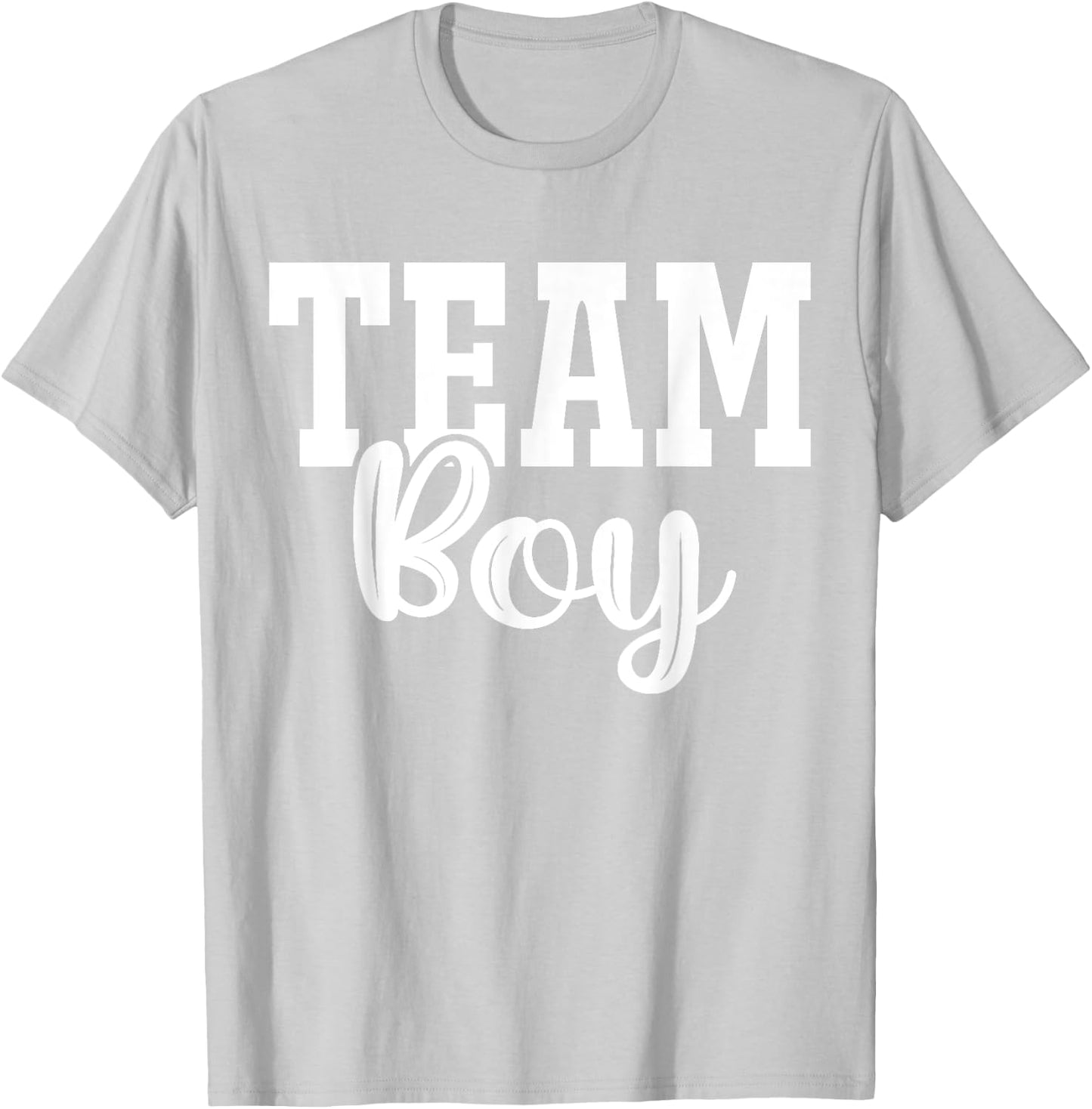 Team Boy Team Girl Blue Gender Reveal Party Matching Family T-Shirt - T-Shirt | Ash