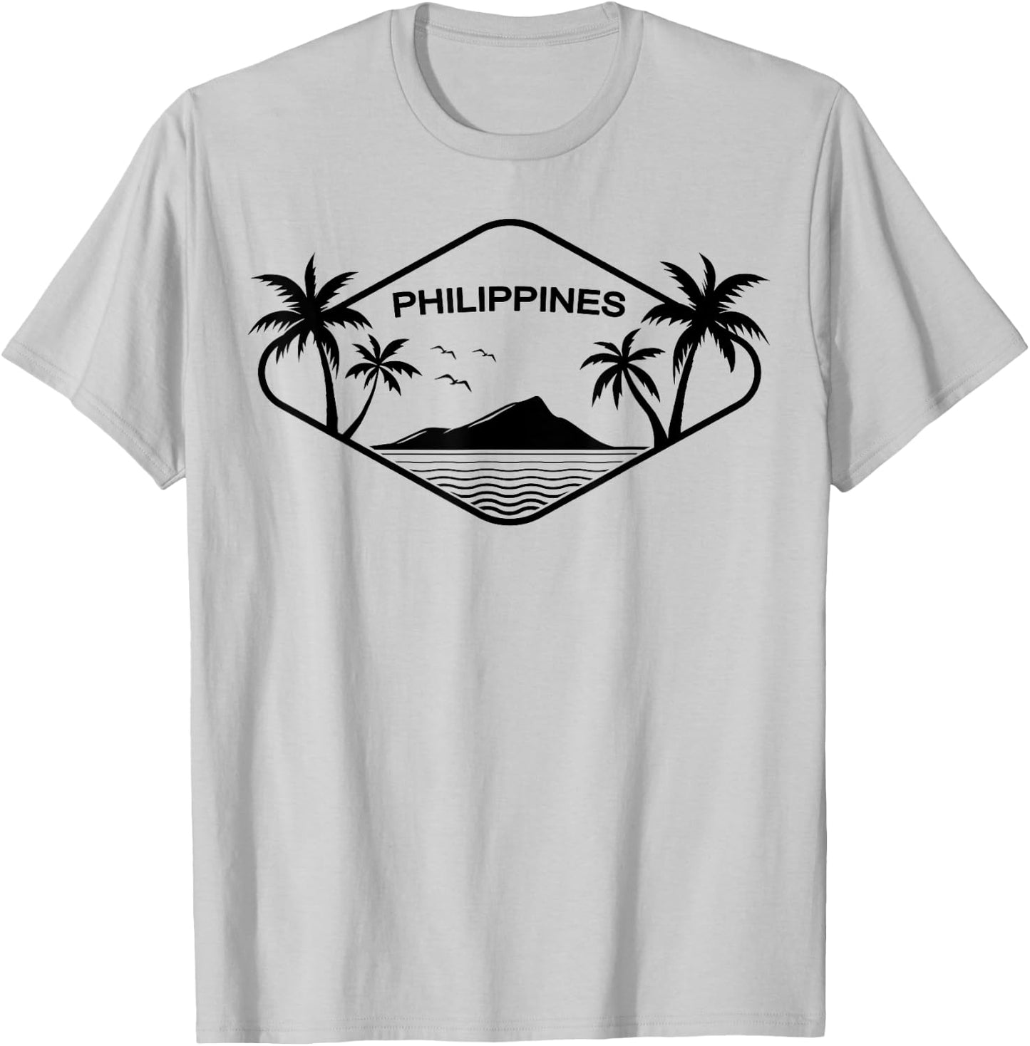 Philippines Island Palms Southeast Asia Gift Souvenir Leyte T-Shirt - T-Shirt | Ash