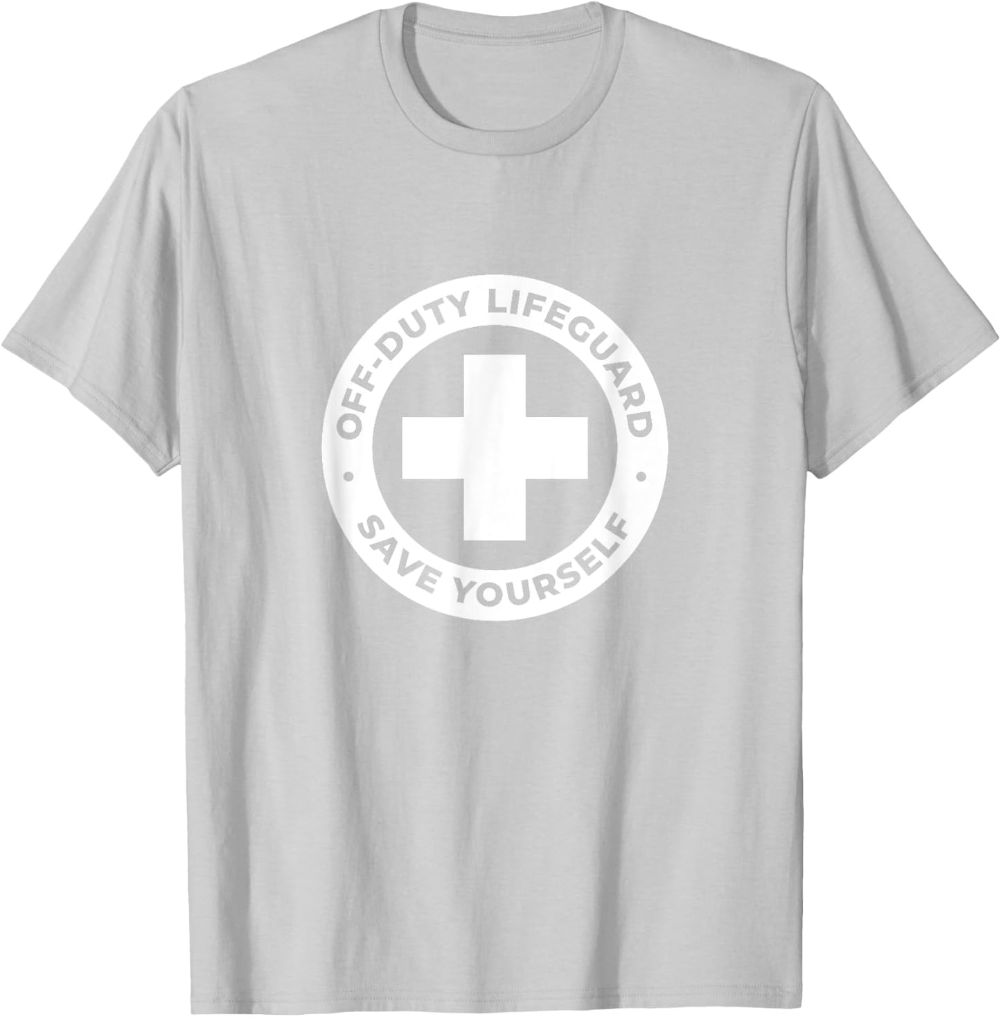Off-Duty Lifeguard - Red T-Shirt - T-Shirt | Ash