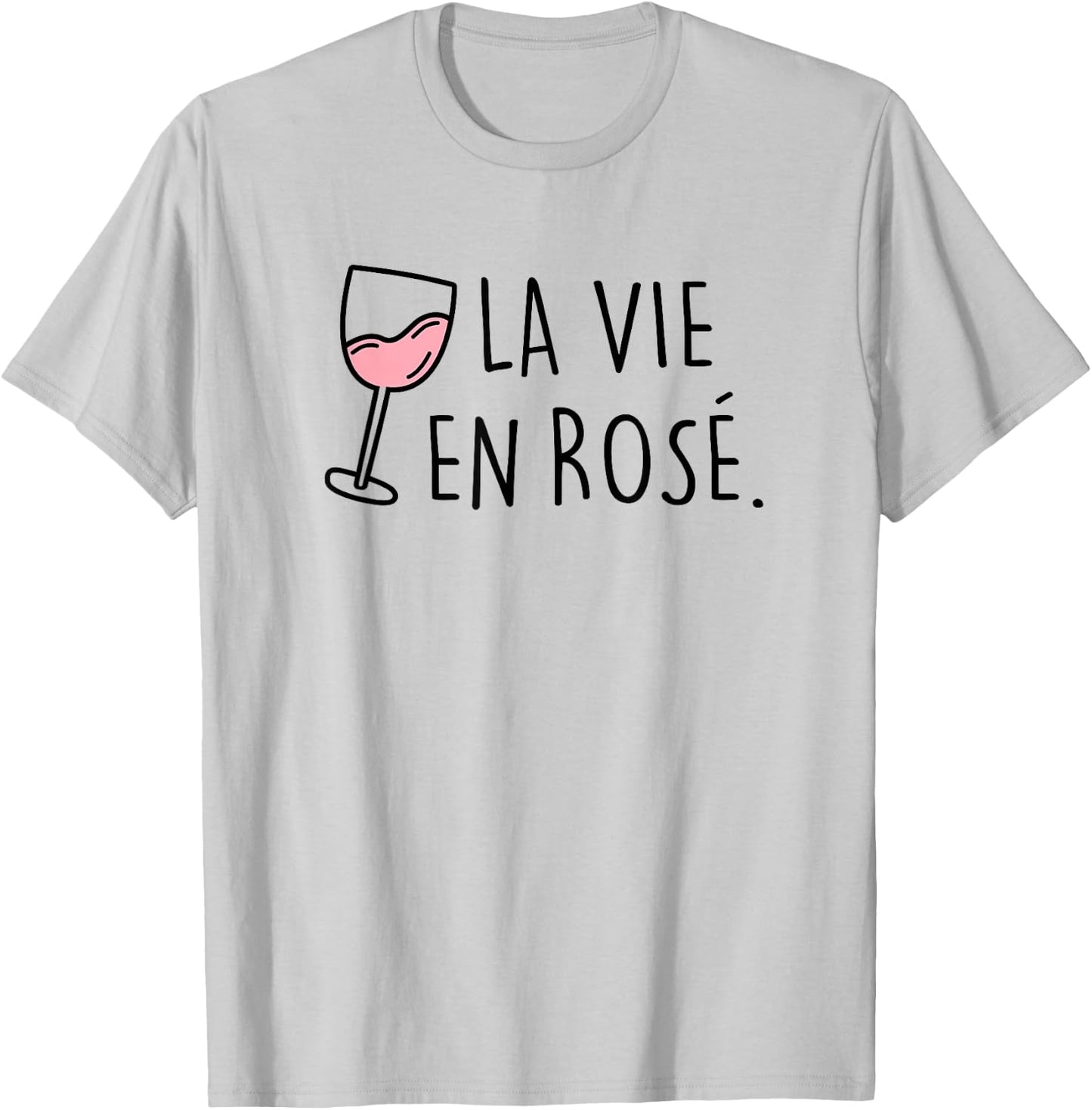 La vie en Rosé. Rosewein Summer Wine AM PM Fun Women T-Shirt - T-Shirt | Ash